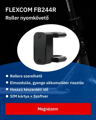 FLEXCOM FB244REBK9005FR6366 4g lte roller gps nyomkövető